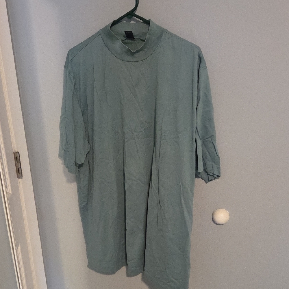 Lands' End Women's Short Sleeve Tee in Light Green